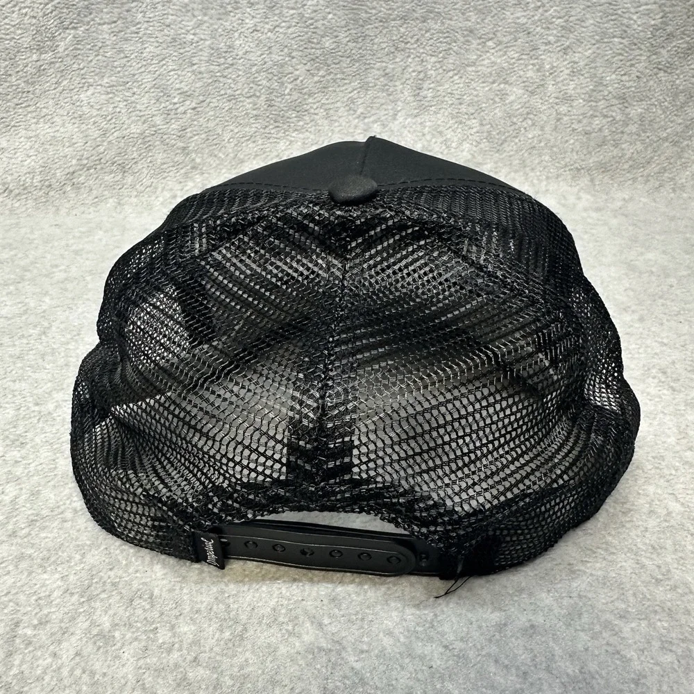Imperial Golf Hat Adult OSFA Black SnapBack MMPC 22 Patch Logo Rope Brim Trucker